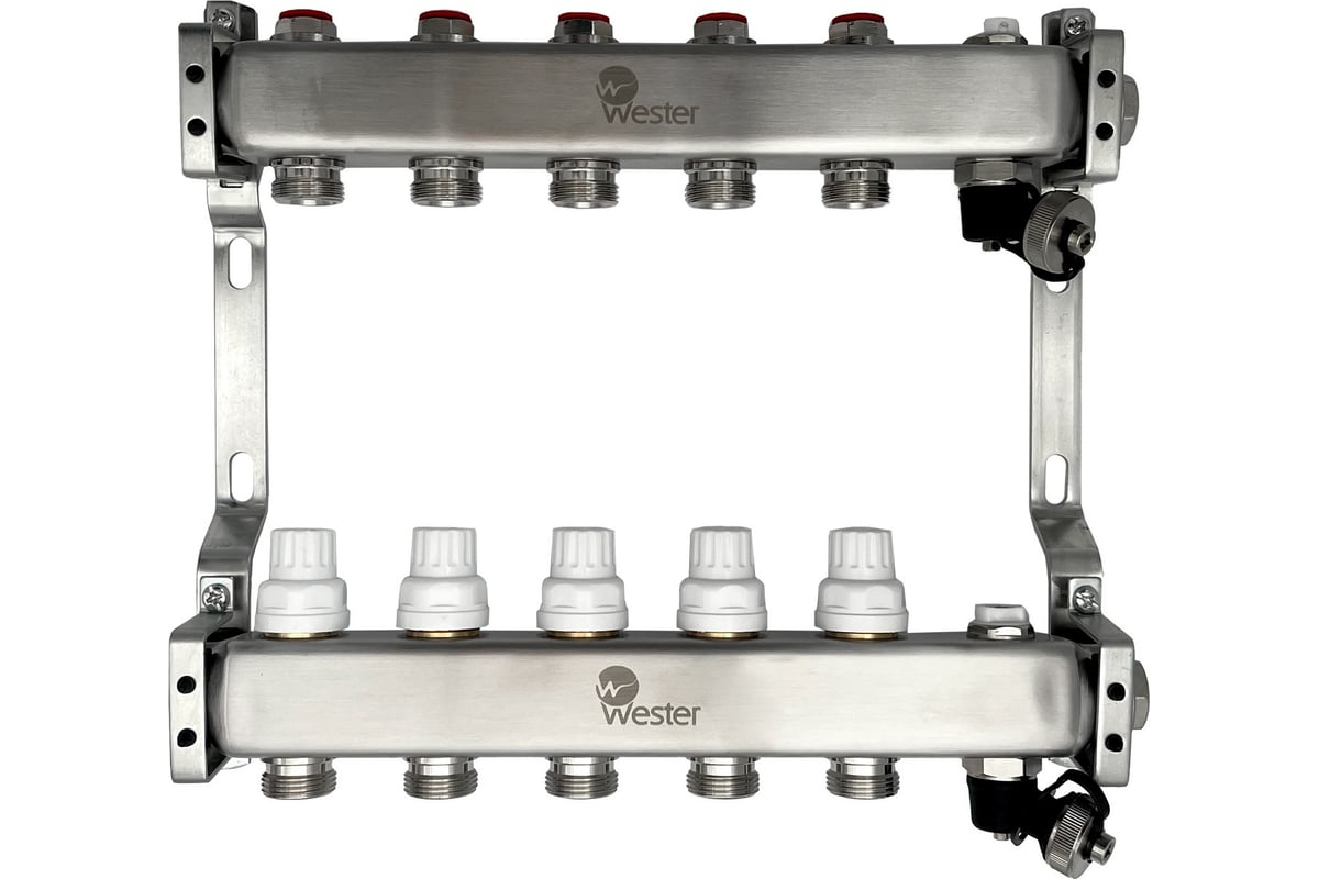 Коллектор нерж. Wester MUVS 1"-3/4 в сборе на 5 выходов 0-32-1606
