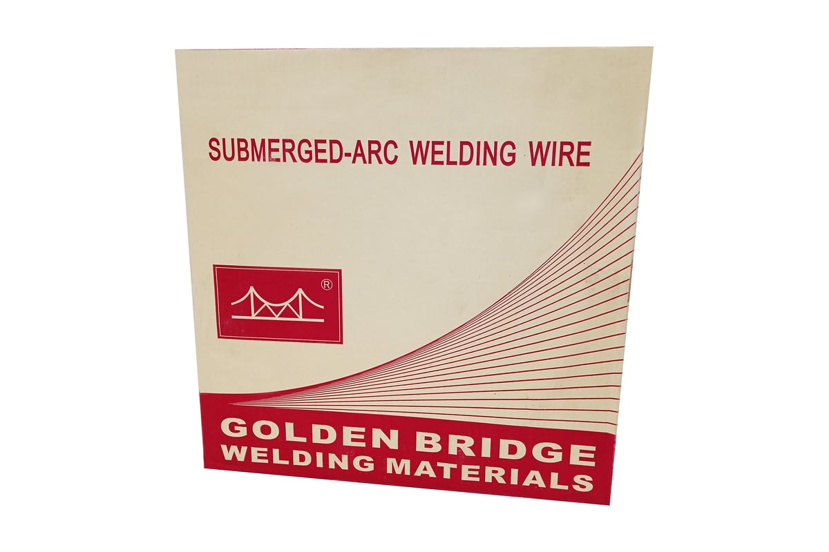 Проволока сварочная омедненная под флюс JQ.H08MnA/EM12 5 мм, 25 кг GOLDEN BRIDGE 832