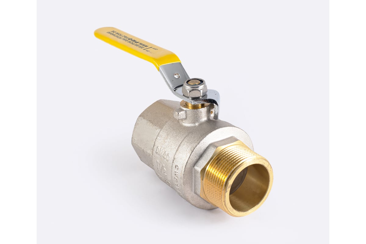 Шаровой кран для газа PROFACTOR PF GAS в/н рычаг 1 1/2 дюйма PF GBV 349