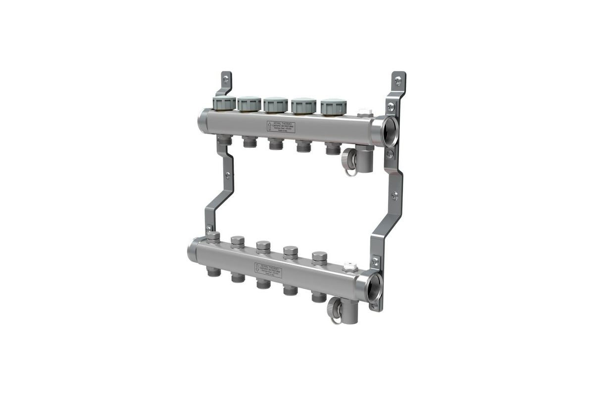 Универсальный коллектор в сборе Royal Thermo нерж. 1 ВР-3/4 НР, 2 выхода НС-1080925
