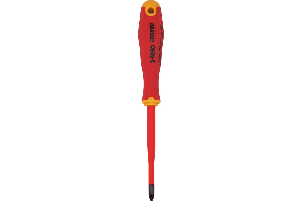 Диэлектрическая отвертка Felo PZ 2х100, E-Slim Ergonic 41529390
