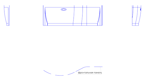 Фронтальная панель Ваннеса Миранда 168x66 L/R