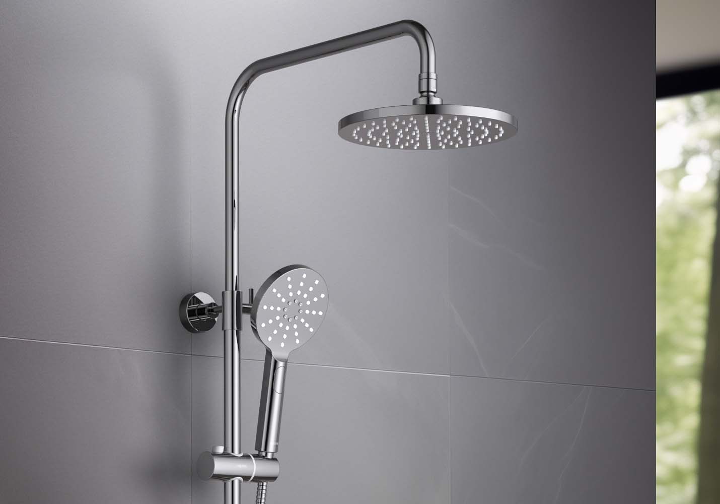 Душевая стойка Aquatek Европа AQ2343CR хром