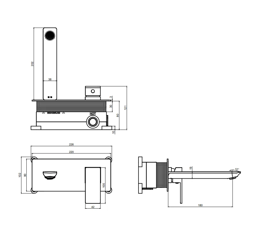 Смеситель для раковины AQUAme Savona AQM6815GG полированное золото