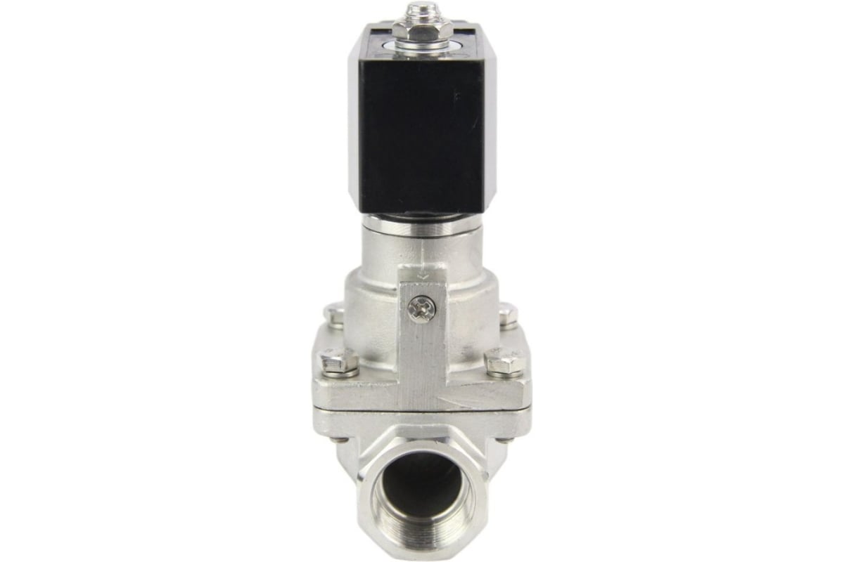 Электромагнитный клапан DN.ru V2W-1001P-NC Ду32 Ру0.4-16 НЗ PTFE 220В AC D130-02351