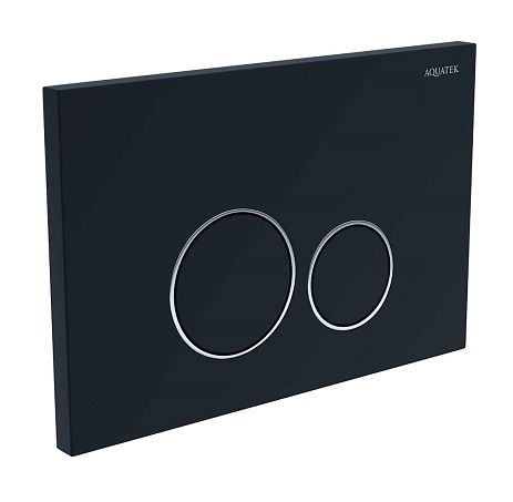 Подвесной унитаз SET Aquatek Дива-020 4в1, кнопка черный матовый Подвесной унитаз SET Aquatek Дива-020 4в1, кнопка черный матовый