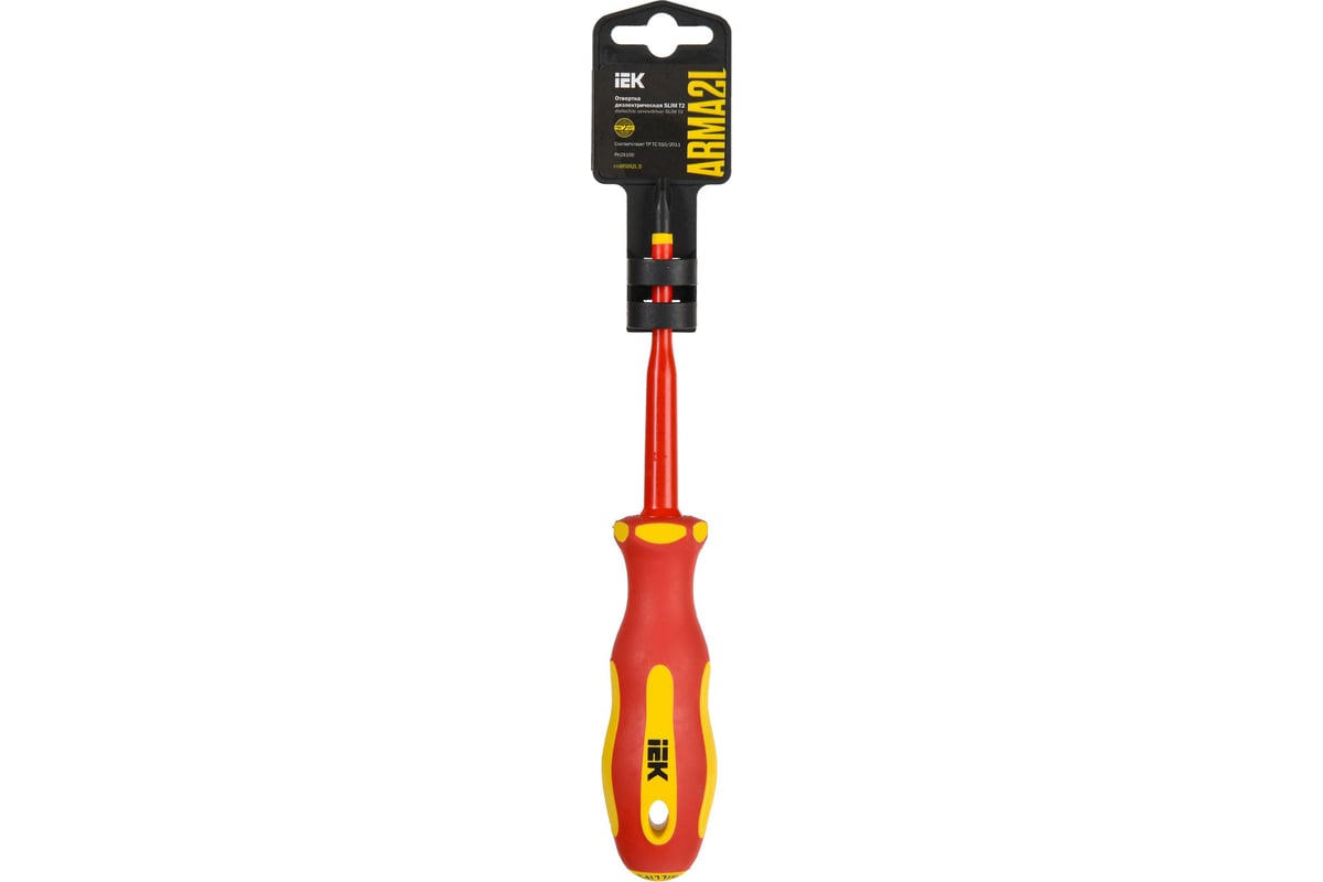 Отвертка IEK Arma2l 5 диэлектрическая slim ph2x100 т2 A2L5-SC31-T2-PH-20-100
