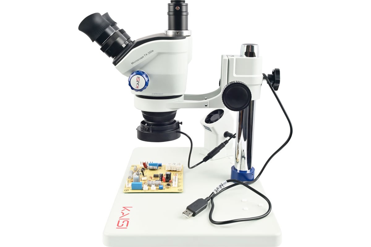 Микроскоп Kaisi TX-350E тринокулярный + подсветка М7761856