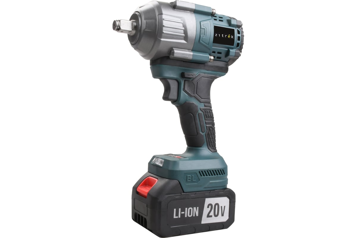 Гайковерт аккумуляторный бесщеточный Zitrek Crusher 20 PRO, 20В, 800 Нм, 1x4.0Ач 085-1019