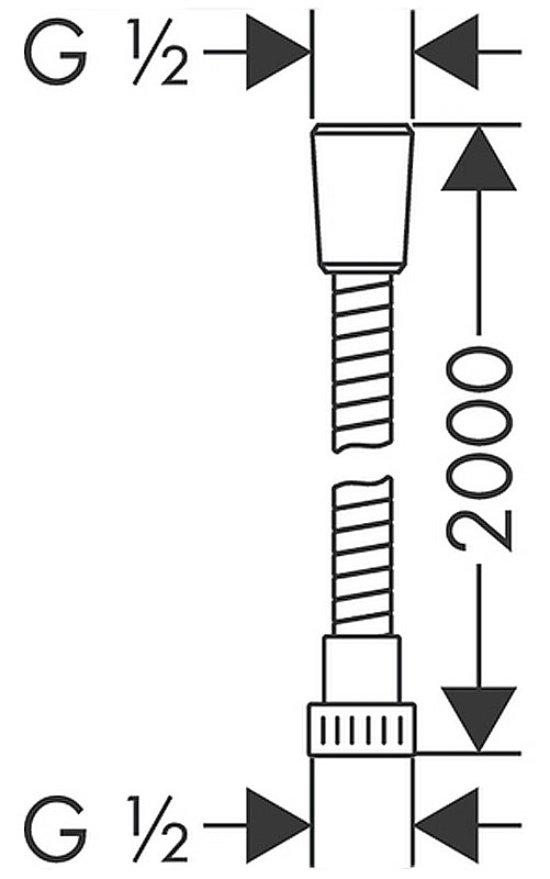 Шланг Hansgrohe Metaflex 28264000 200 см