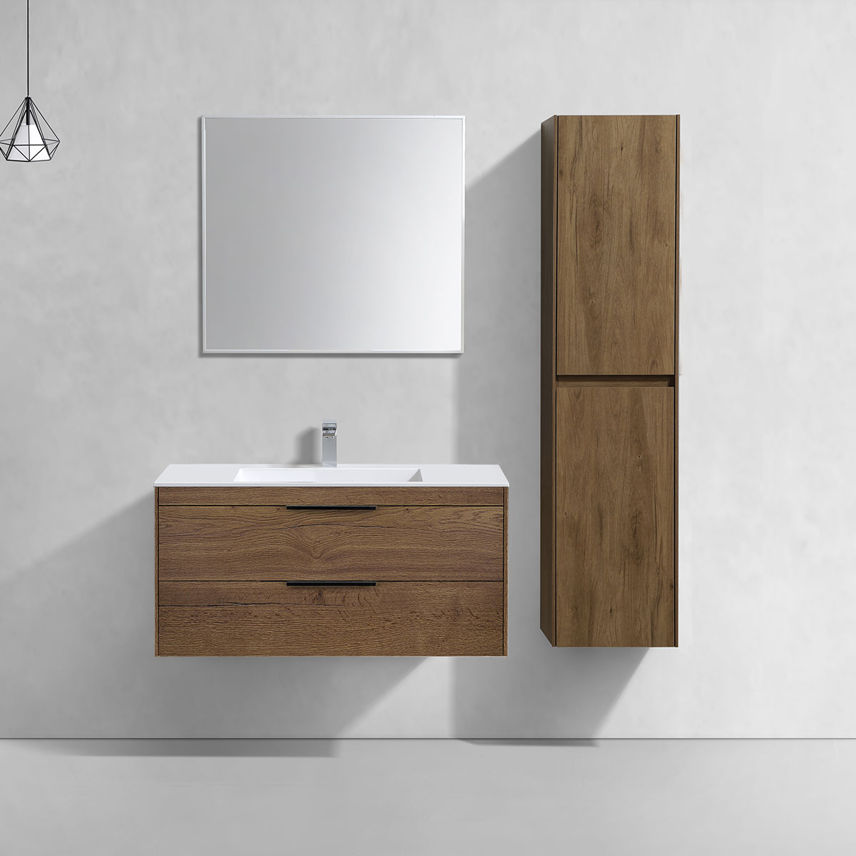 Тумба с раковиной Vincea Chiara 2D 100 см T.Oak
