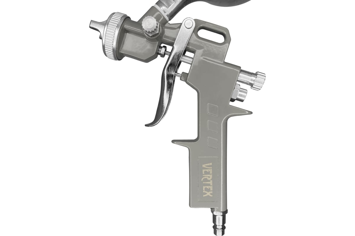 Краскораспылитель с металлическим бачком Vertextools 0019-02