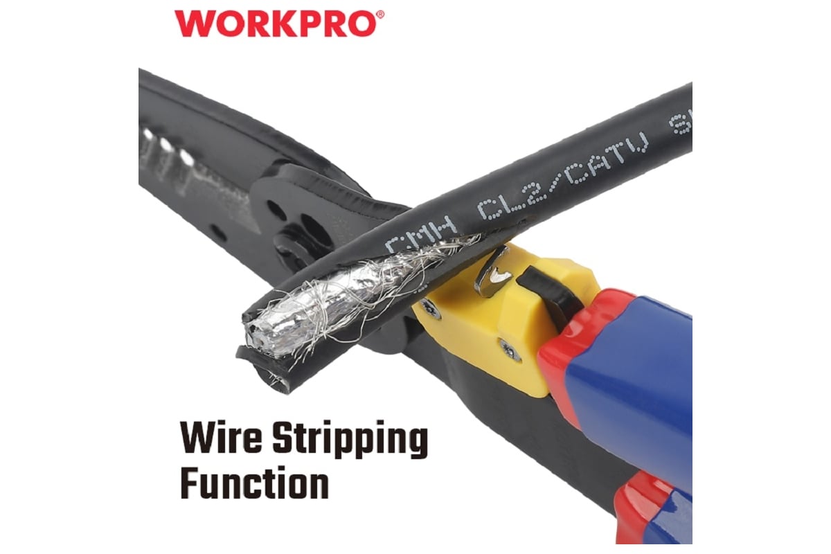 Многофункциональные обжимные клещи WORKPRO 210 мм WP291009