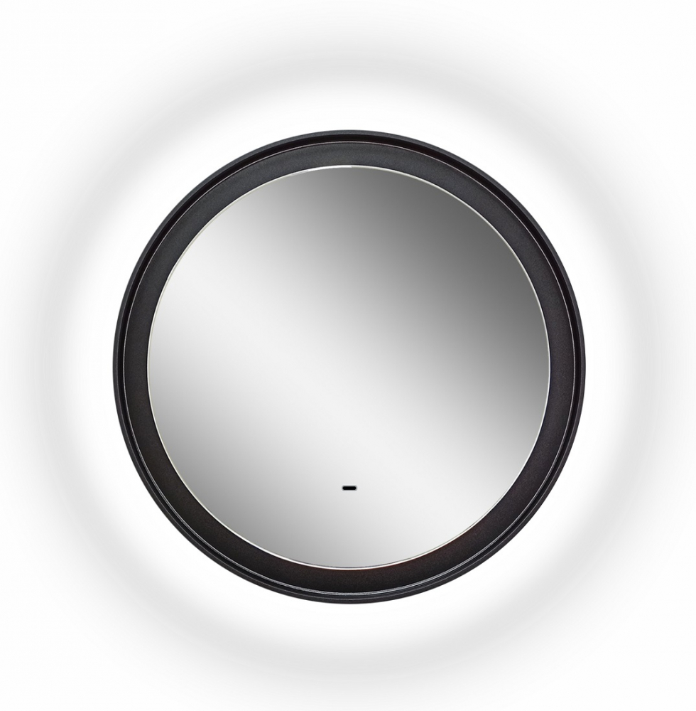 Зеркало Континент Planet Black LED 100x100 см с подсветкой ЗЛП683