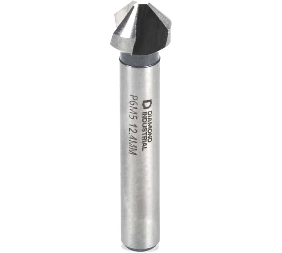 Зенковка по металлу 12,4 мм P6M5 конус 90 гр. DIN 335 Diamond Industrial DIDZM124