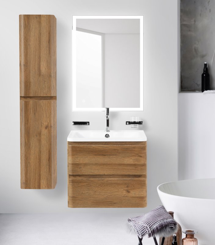 Мебель для ванной BelBagno Albano 70 см подвесная, Rovere Rustico