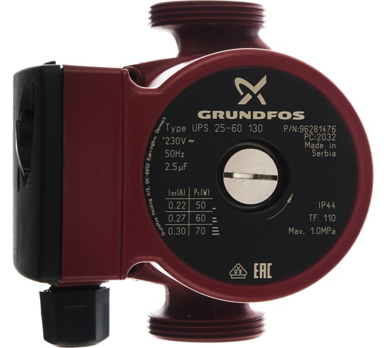 Циркуляционный насос Grundfos UPS 25-60 130 96281476