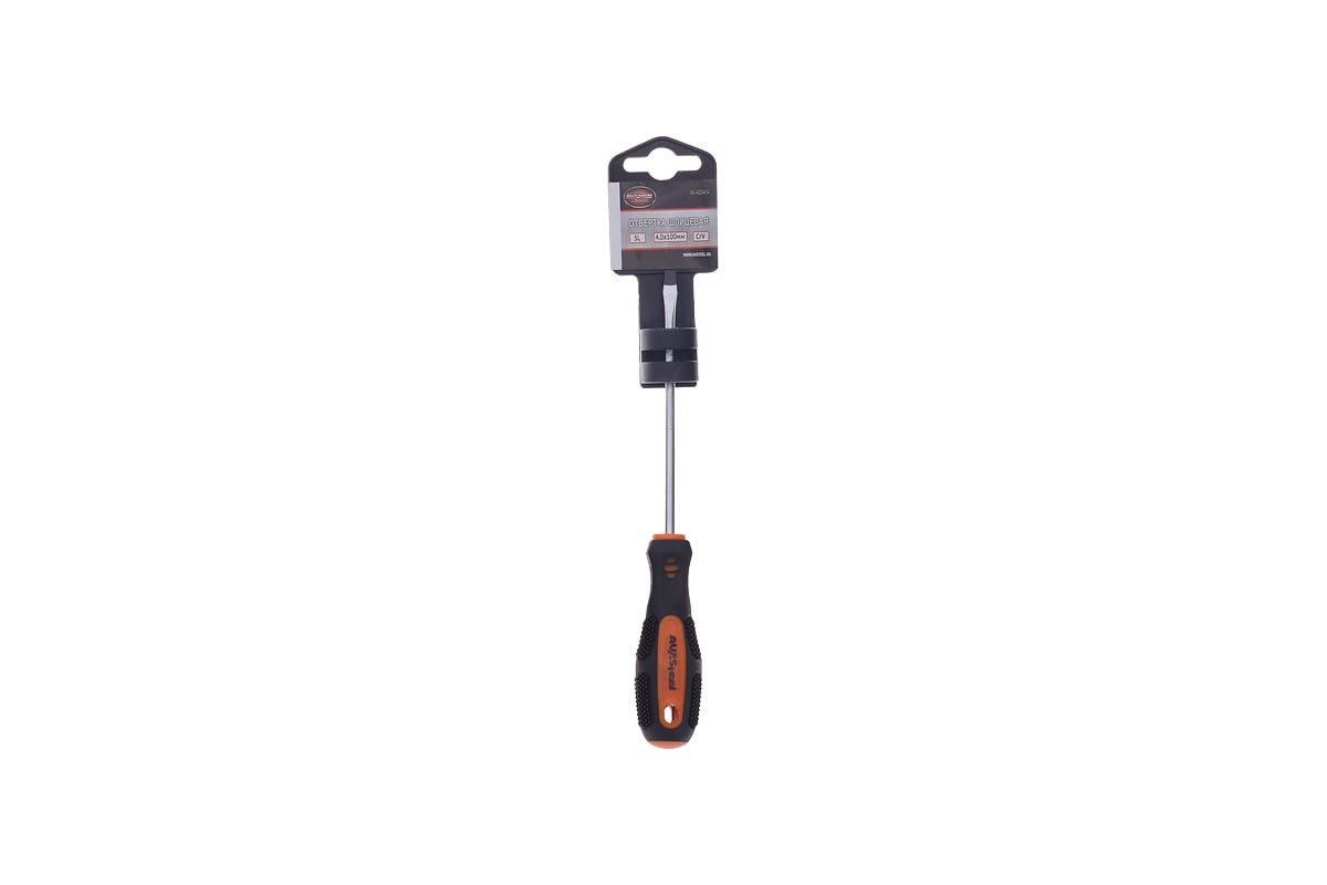 Шлицевая отвертка 4х0,8х100мм AV Steel AV-420404