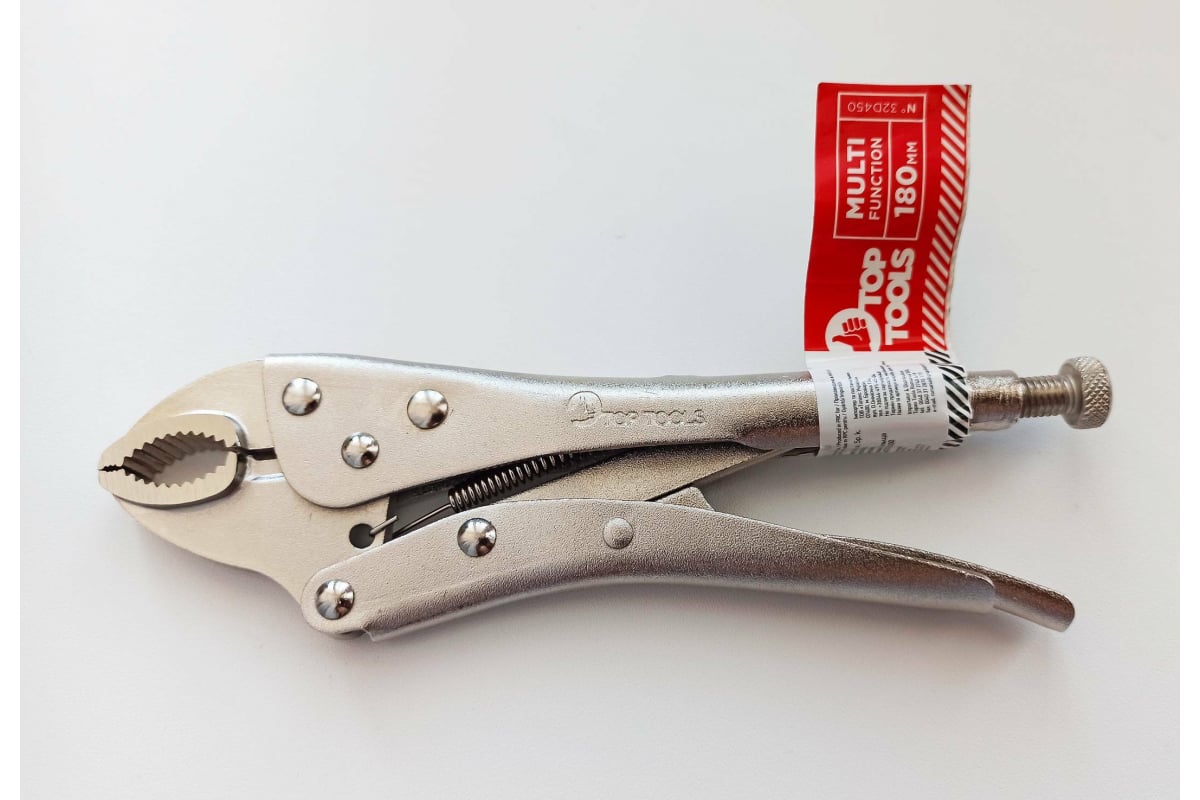 Зажимные клещи 180 мм Top Tools 32D450