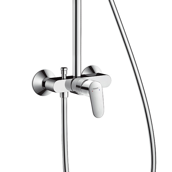 Душевая стойка Hansgrohe Crometta 160 27266400 хром/белый