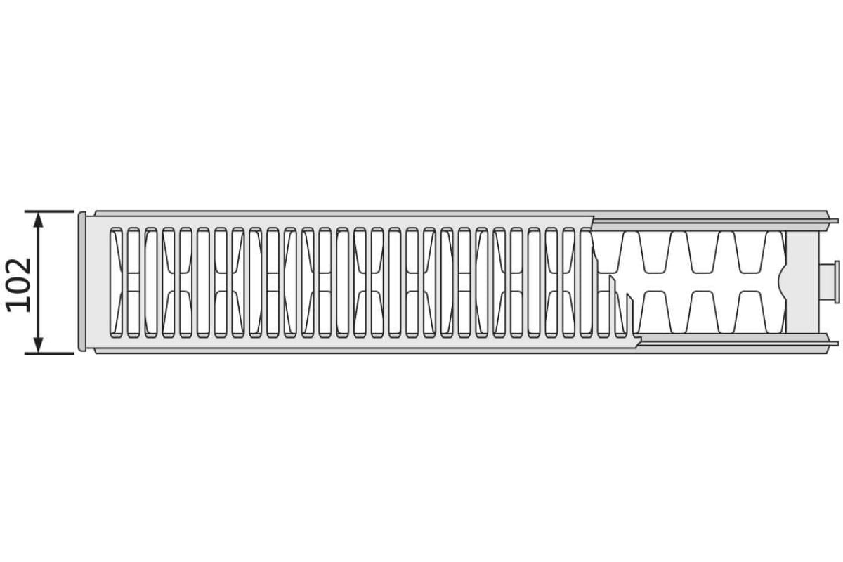 Стальной радиатор Purmo Compact C 22-300-1100 B EVRA F0Z2203011019E00