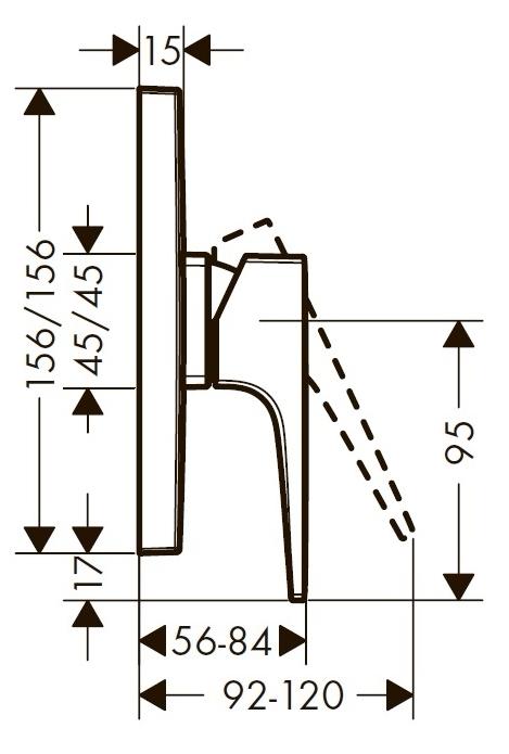 Смеситель для душа Hansgrohe Metropol 32565000