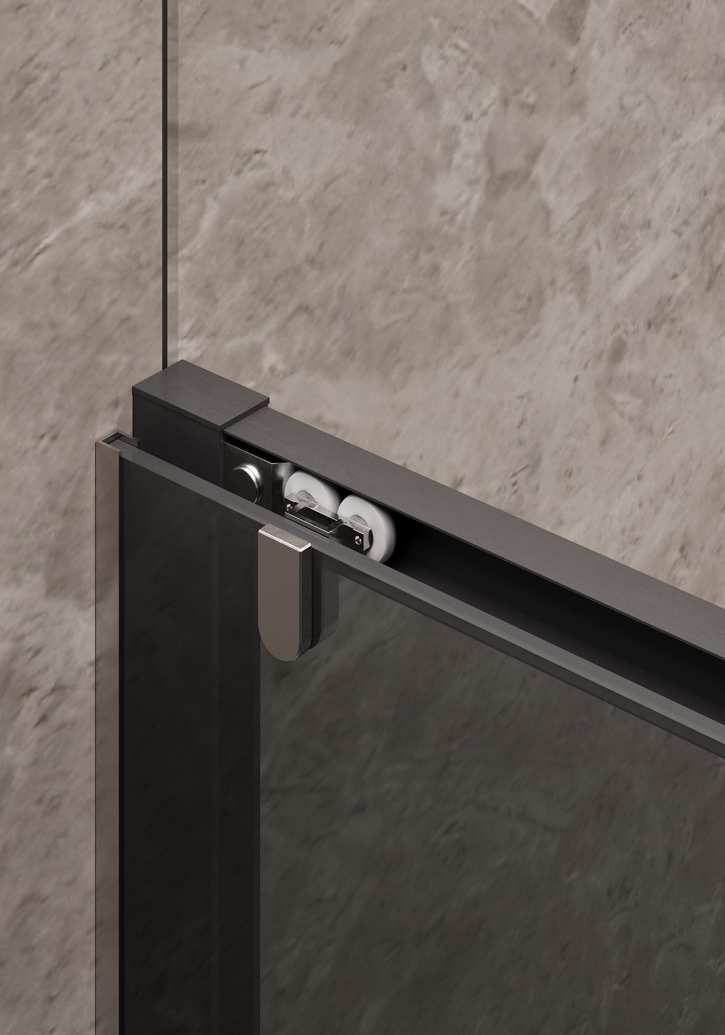 Душевая дверь Timo TD-120/03GR-6 120x195 графит, черный
