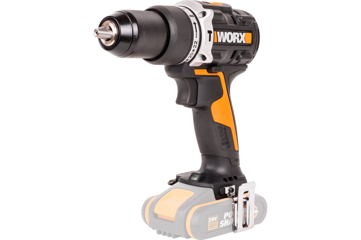 Ударная аккумуляторная дрель-шуруповерт Worx 60 Нм, 20 В, бесщеточная, без АКБ и ЗУ WX352.9