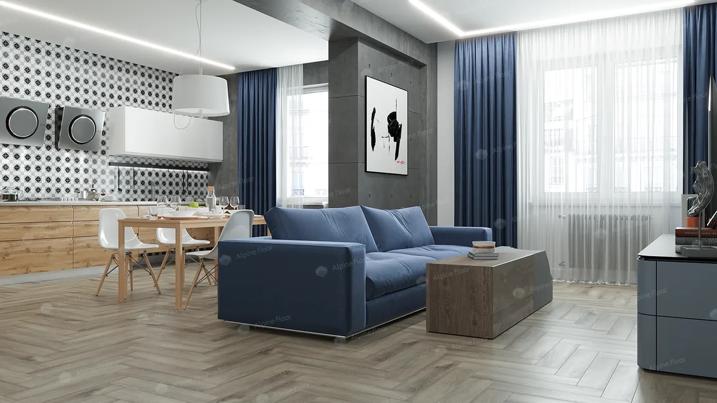 SPC ламинат Alpine Floor Parquet Premium ABA Северная История 600x125x8 мм, ECO 19-15B