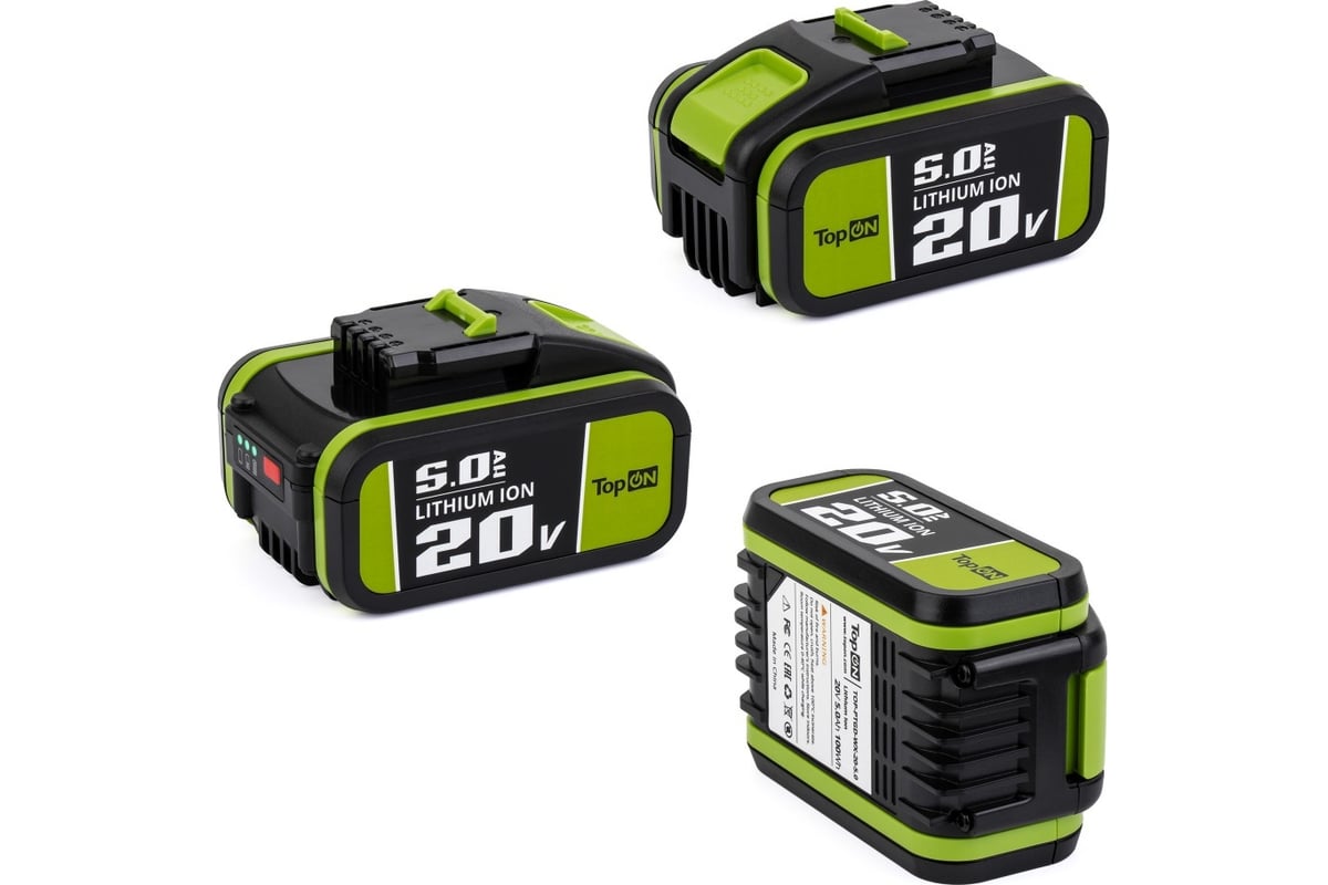 Аккумулятор Topon 20V 5.0Ah (Li-Ion) PN: WA3553 TOP-PTGD-WX-20-5.0