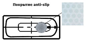 Стальная ванна Kaldewei Saniform Plus 375-1 180x80 anti-slip