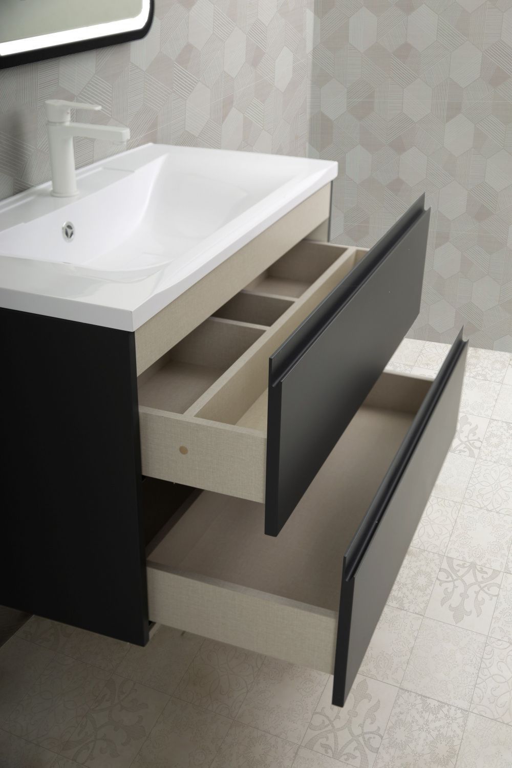 Мебель для ванной Art&Max Bianchi 75 см, серый матовый