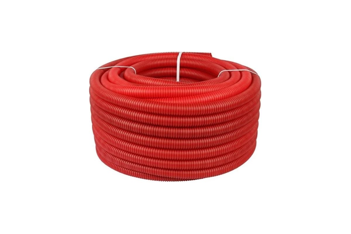 Гофрированная труба BYR PEX 50 в бухтах по 30 м (для БИР ПЕКС Д32) красная BYR PEX 0655