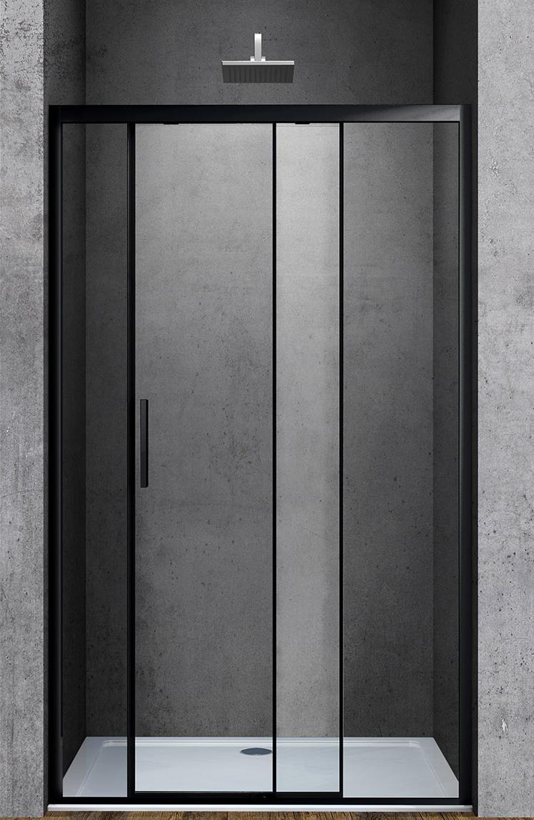 Душевая дверь Vincea Soft VDS-3SO120CLB 120x195 черный, прозрачная