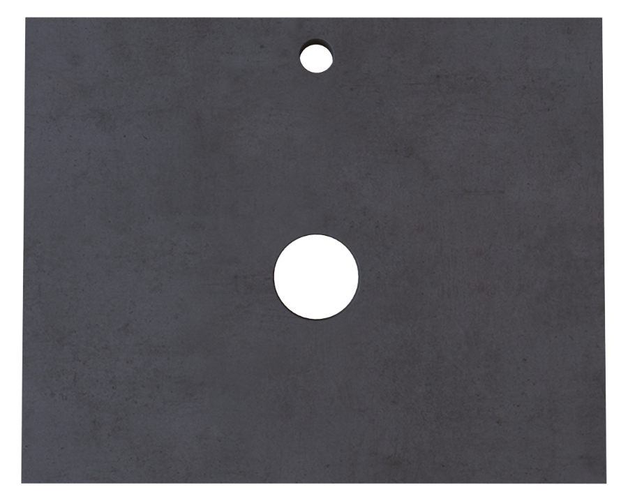 Столешница под раковину 1MarKa Grunge Loft 60 см бетон темно-серый
