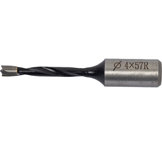 Сверло присадочное усиленное "глухое" (4x57.5 мм; S=10 мм; RH) ROTIS 412.0457R