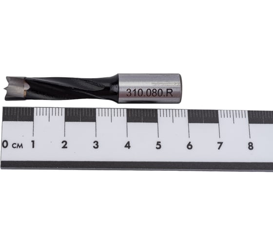 Сверло присадочное глухое 8x57x10 мм, для ЛДСП, правое WOODWORK 310.080.R