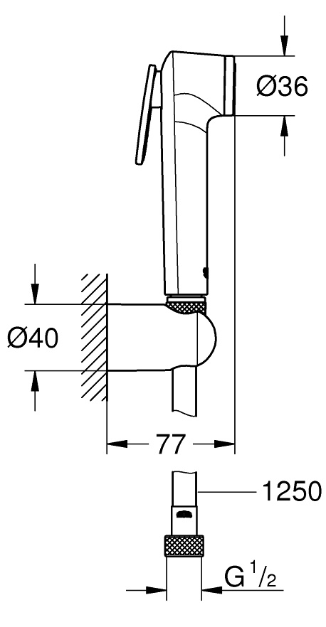 Гигиенический душ Grohe Tempesta-F 26354000