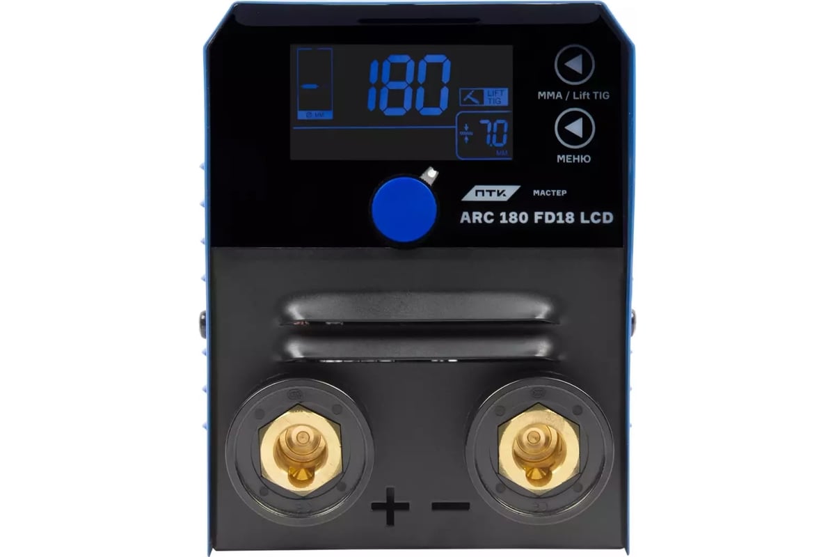 Аппарат ручной дуговой сварки ПТК МАСТЕР ARC 180 FD18 LCD 00000042035