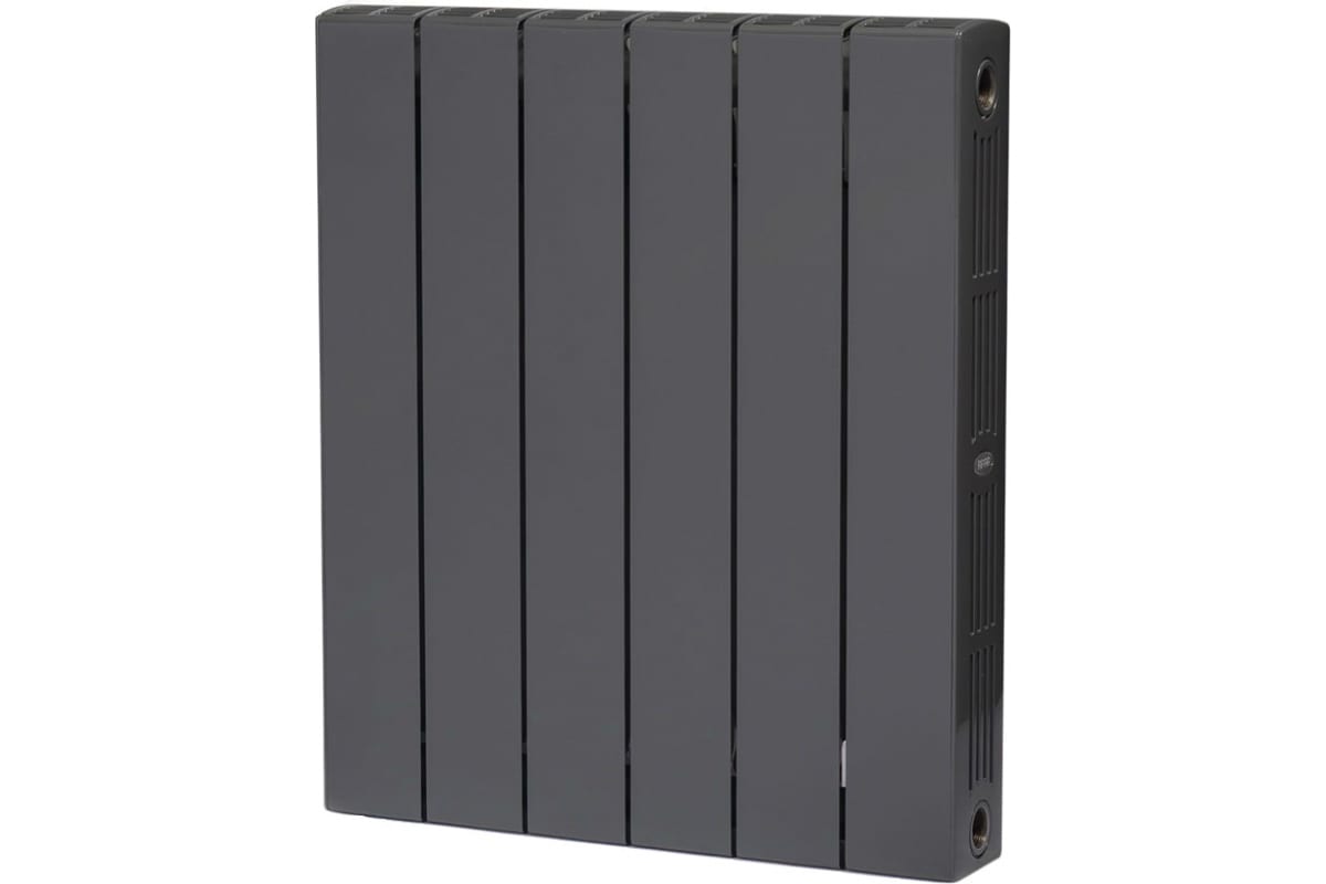 Биметаллический радиатор Rifar 53 SUPReMO 500-6, Ду 3/4, титан R S50063/47012