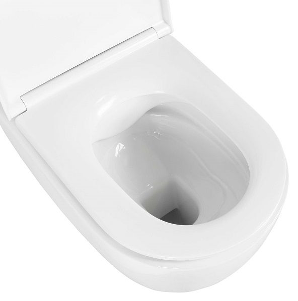 Подвесной унитаз SET Aquatek Поларис-045 4в1, кнопка черный матовый