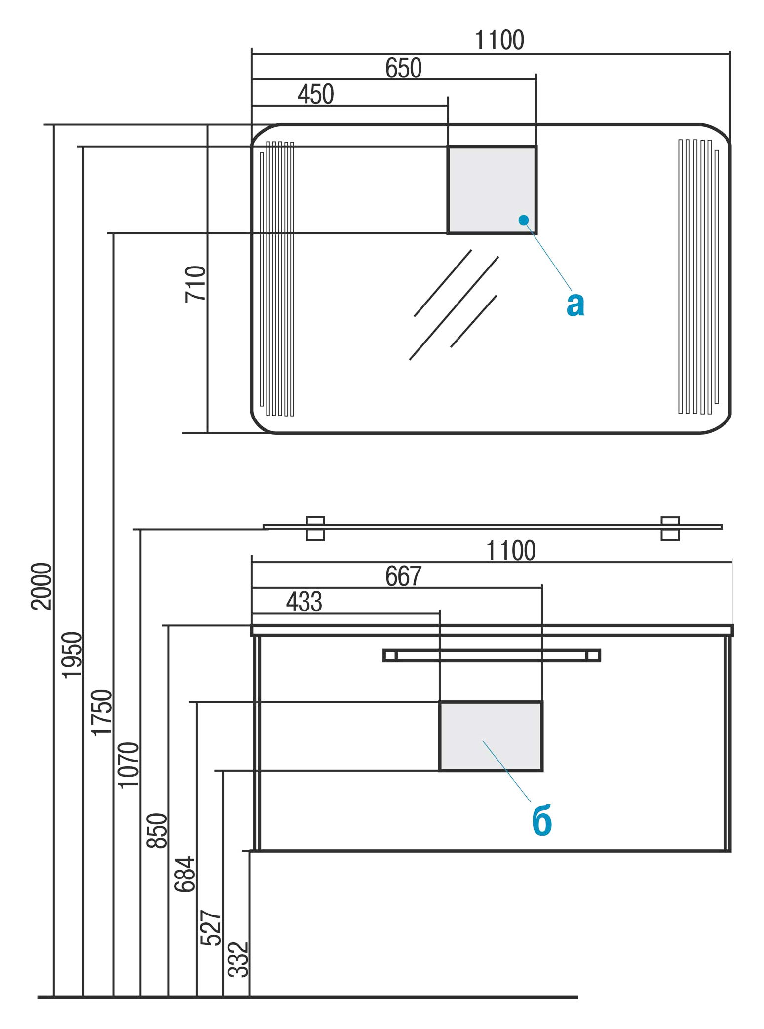 Мебель для ванной Акватон Валенсия 110