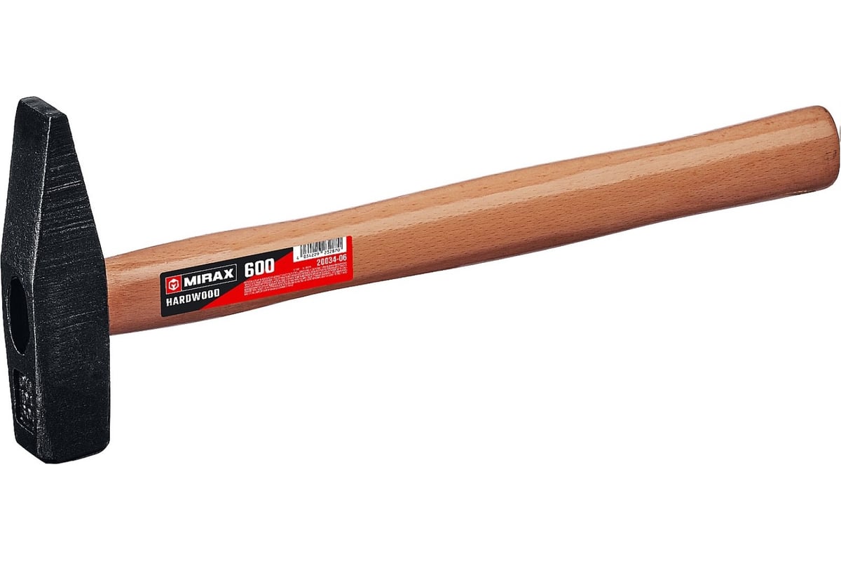 Слесарный молоток с деревянной рукояткой MIRAX 500 20034-05