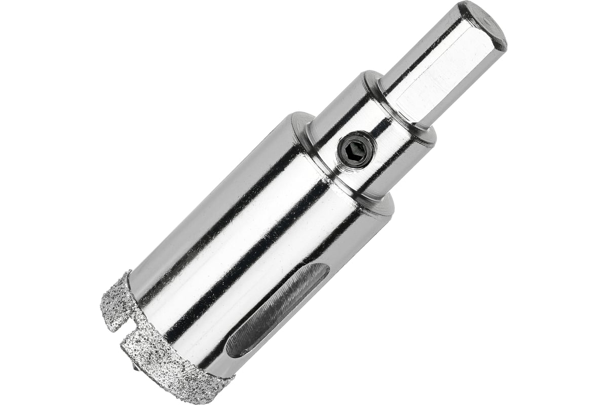 Коронка алмазная по керамограниту и керамике с центрирующим сверлом 22 мм Diamond Industrial DIDCSC022