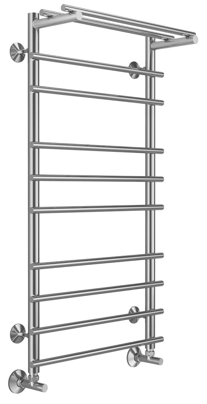 Полотенцесушитель водяной Terminus Ватра П10 500x1000, 4670078529497 c полкой