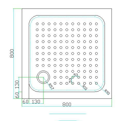  Поддон для душа Cezares TRAY-A-A-80-15-W 80x80 акриловый