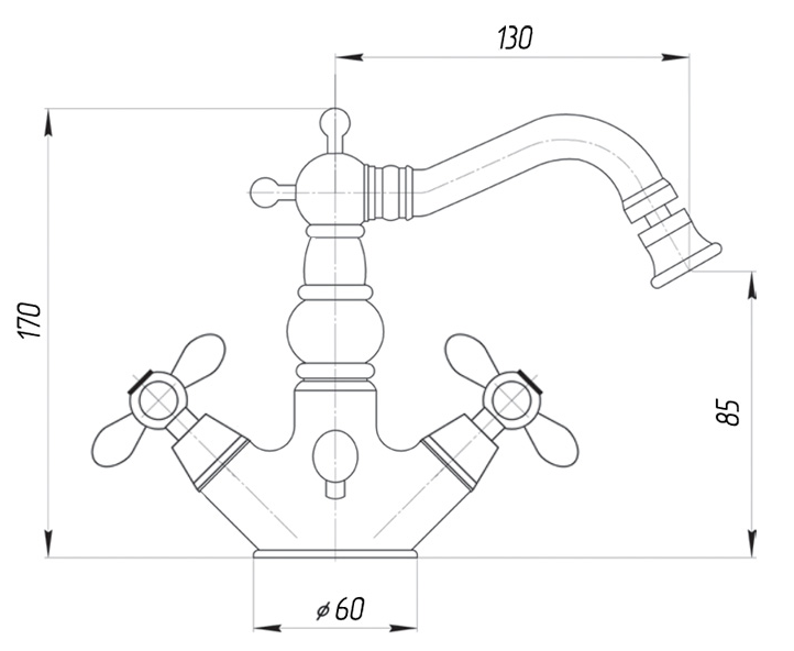 Смеситель для биде Migliore Princeton Plus ML.PRP-8044.DO золото