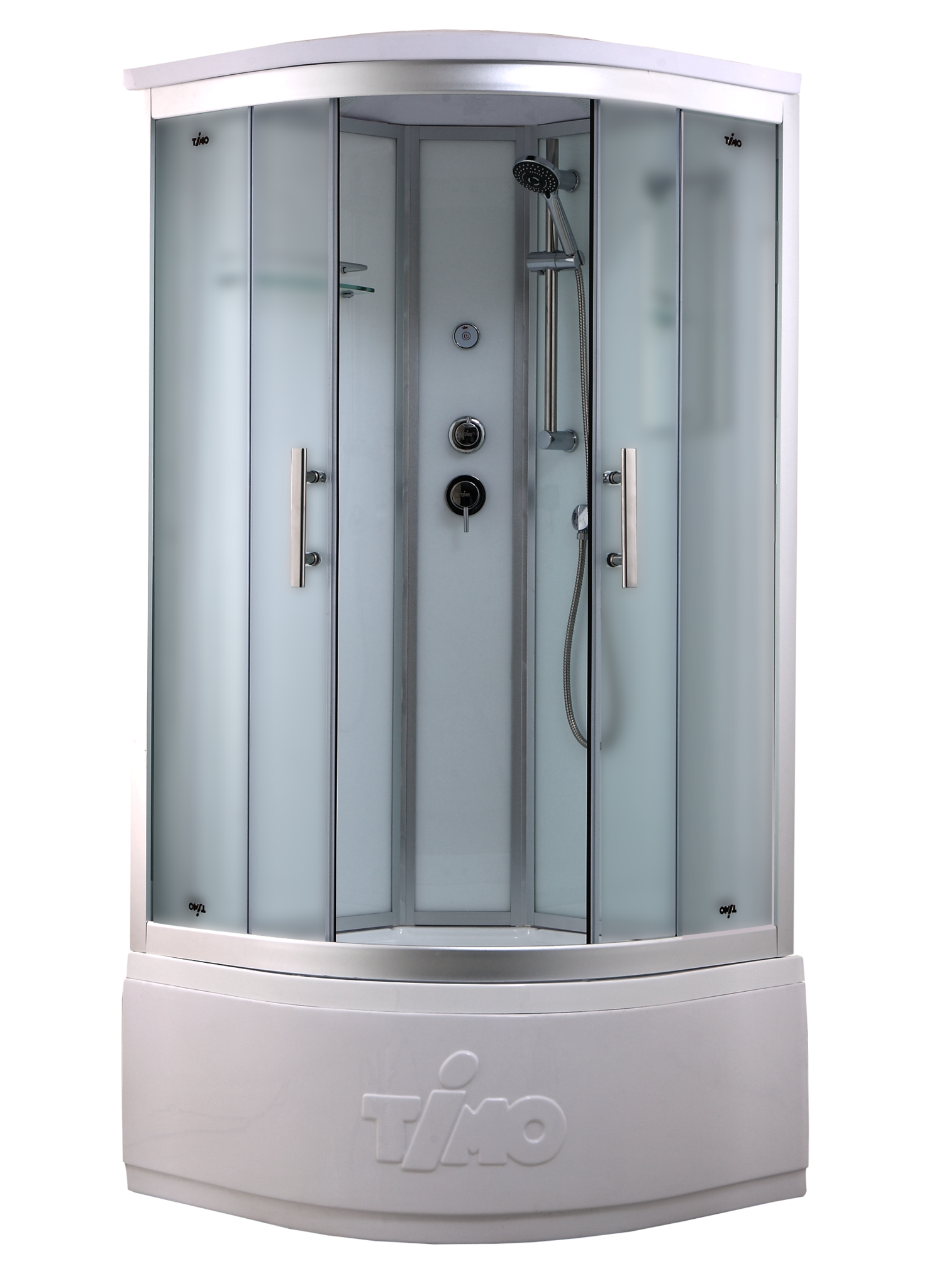 Душевая кабина Timo Standart T-6600SF Silver Fabric 100x100, без г/м, матовые стекла, хром