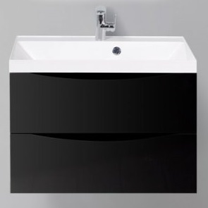 Тумба с раковиной BelBagno Marino 70 Nero Lucido