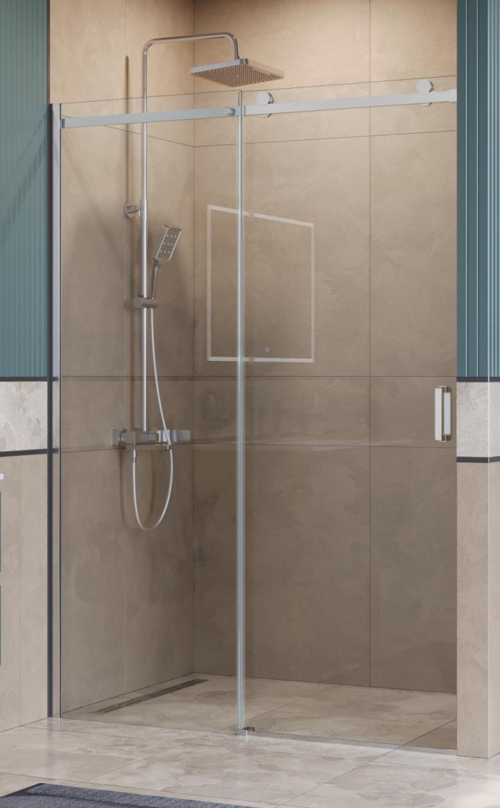 Душевая дверь BelBagno SOFT_CLOSE-2-BF-1-150-C-Cr 150x200 прозрачная, хром